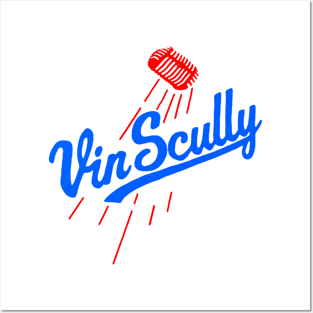 Vin Scully Wall Art by The Dare